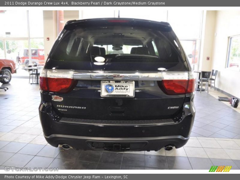 Blackberry Pearl / Dark Graystone/Medium Graystone 2011 Dodge Durango Crew Lux 4x4