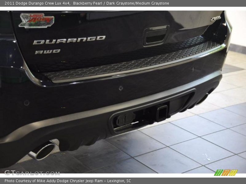 Blackberry Pearl / Dark Graystone/Medium Graystone 2011 Dodge Durango Crew Lux 4x4