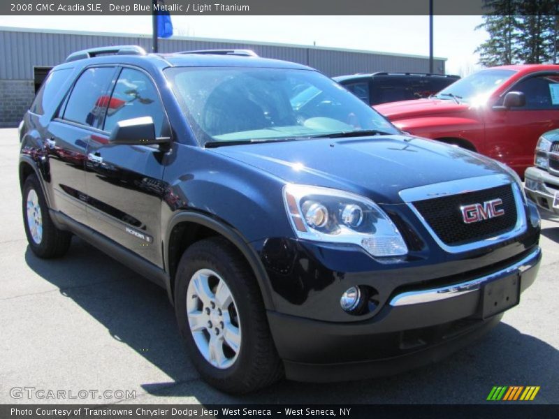 Deep Blue Metallic / Light Titanium 2008 GMC Acadia SLE