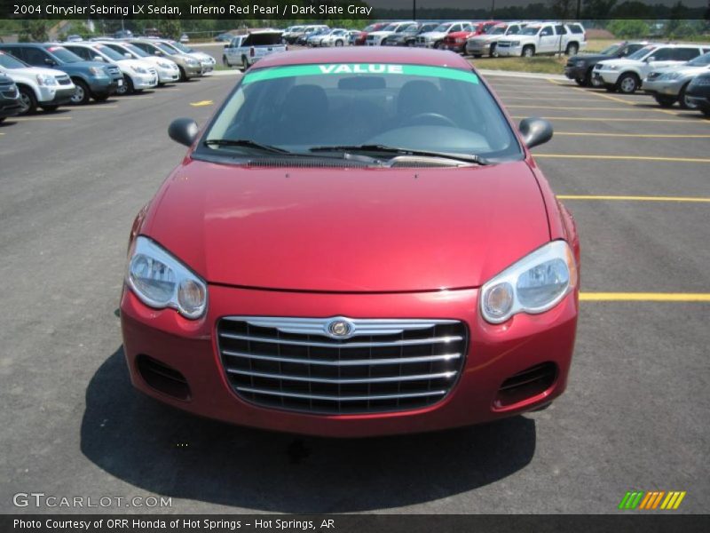 Inferno Red Pearl / Dark Slate Gray 2004 Chrysler Sebring LX Sedan