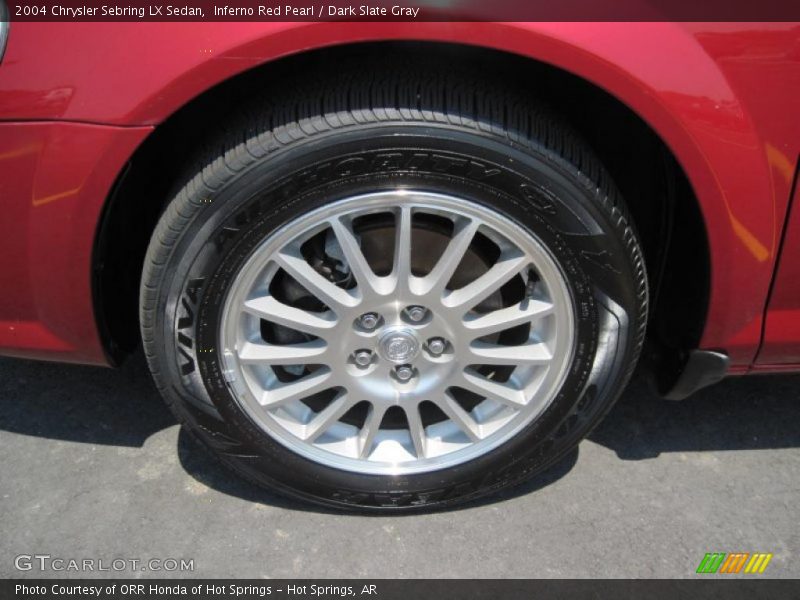 Inferno Red Pearl / Dark Slate Gray 2004 Chrysler Sebring LX Sedan