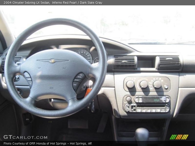 Inferno Red Pearl / Dark Slate Gray 2004 Chrysler Sebring LX Sedan