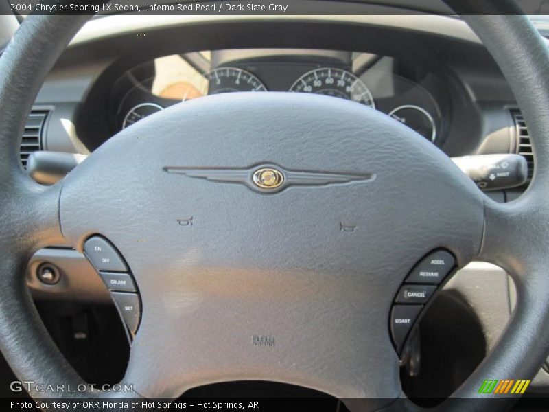Inferno Red Pearl / Dark Slate Gray 2004 Chrysler Sebring LX Sedan