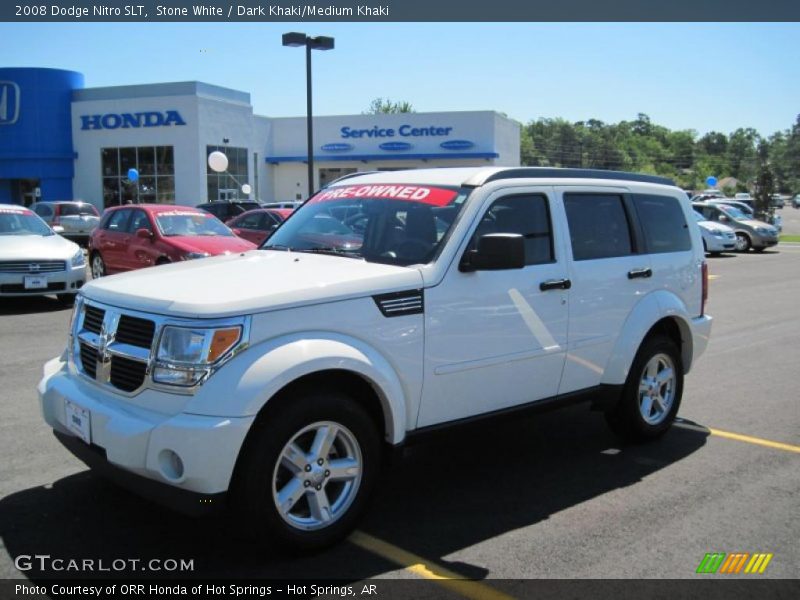 Stone White / Dark Khaki/Medium Khaki 2008 Dodge Nitro SLT