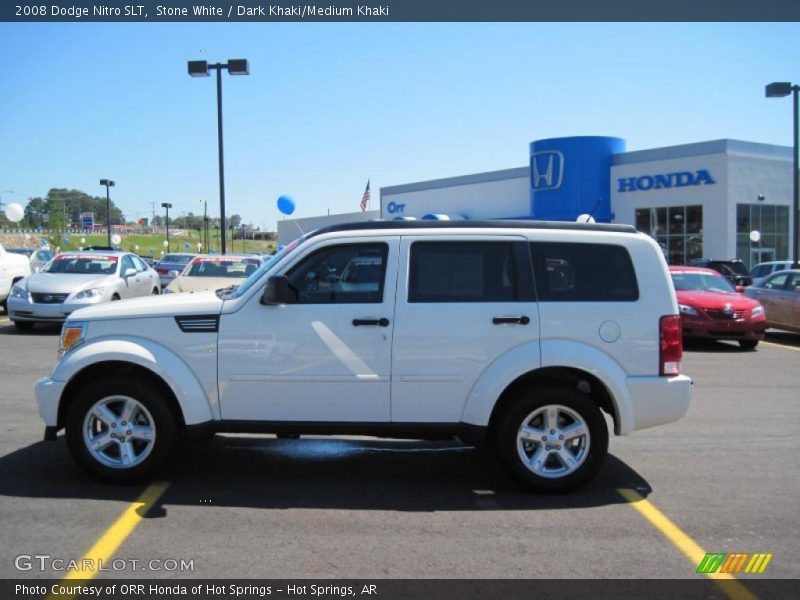 Stone White / Dark Khaki/Medium Khaki 2008 Dodge Nitro SLT
