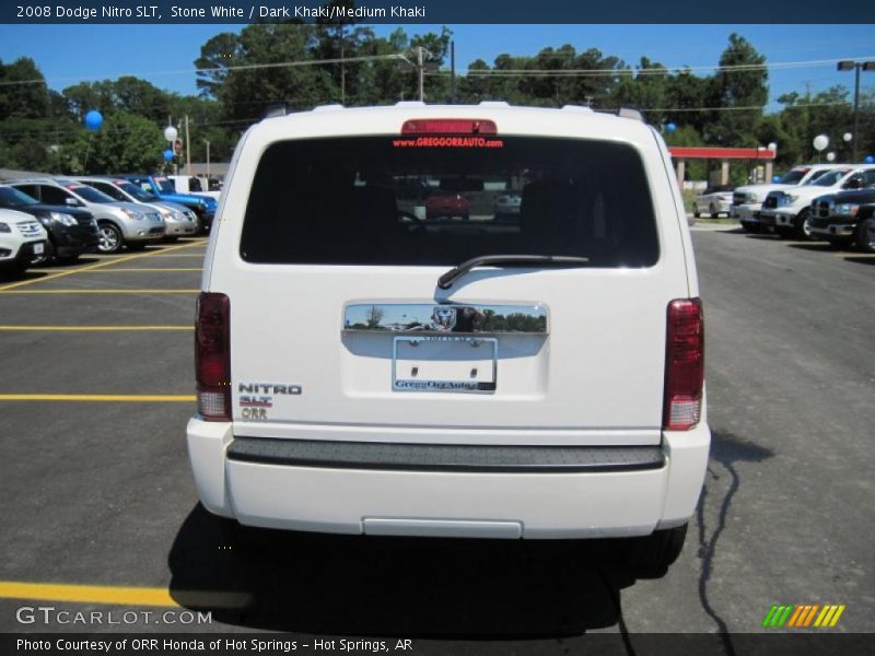 Stone White / Dark Khaki/Medium Khaki 2008 Dodge Nitro SLT