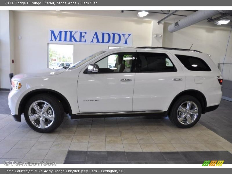 Stone White / Black/Tan 2011 Dodge Durango Citadel