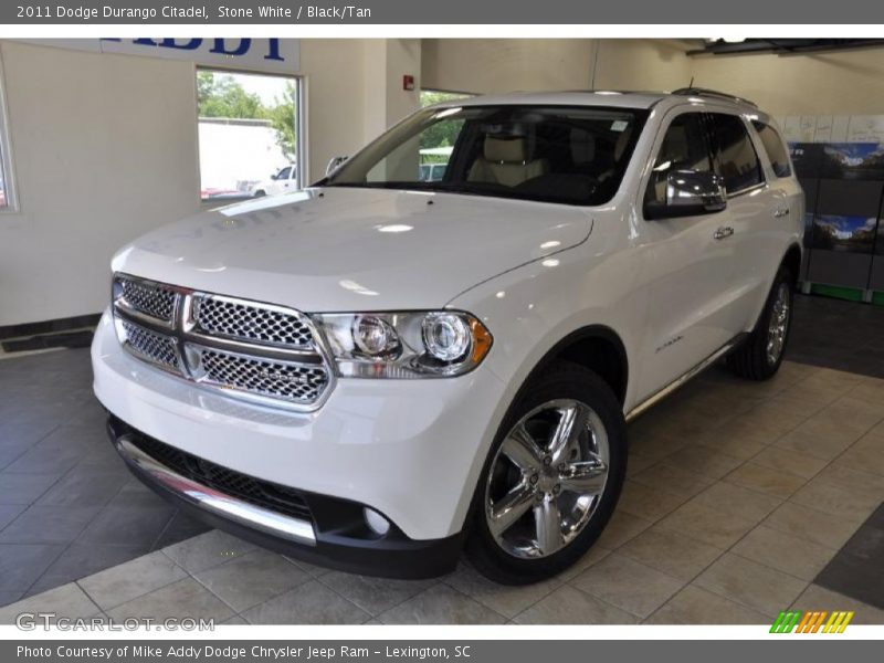 Stone White / Black/Tan 2011 Dodge Durango Citadel