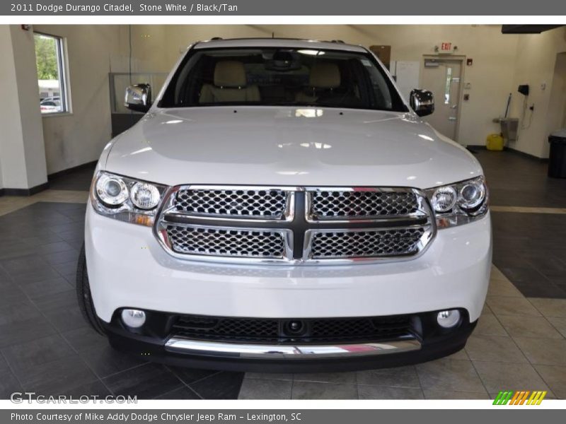 Stone White / Black/Tan 2011 Dodge Durango Citadel