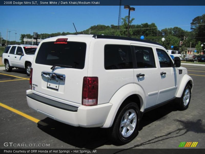 Stone White / Dark Khaki/Medium Khaki 2008 Dodge Nitro SLT
