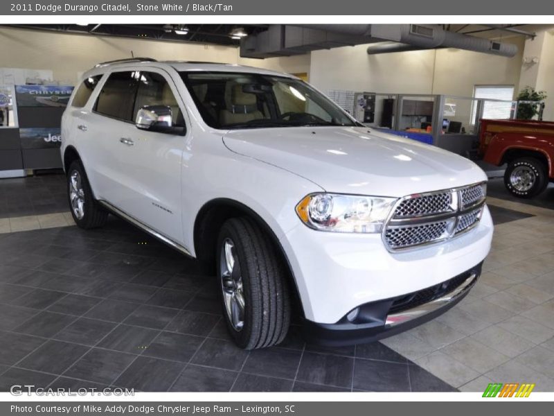 Stone White / Black/Tan 2011 Dodge Durango Citadel