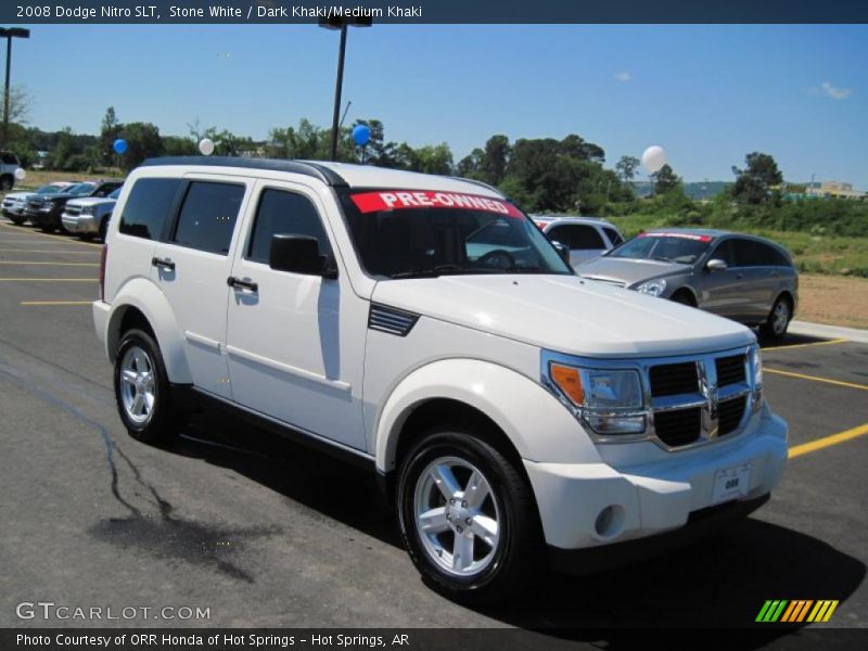 Stone White / Dark Khaki/Medium Khaki 2008 Dodge Nitro SLT