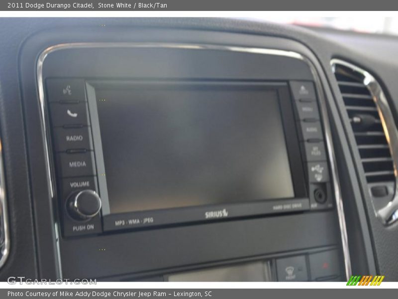 Stone White / Black/Tan 2011 Dodge Durango Citadel