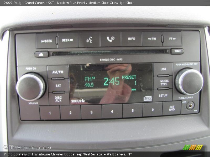 Modern Blue Pearl / Medium Slate Gray/Light Shale 2009 Dodge Grand Caravan SXT