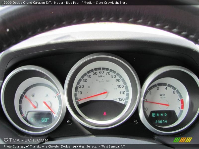 Modern Blue Pearl / Medium Slate Gray/Light Shale 2009 Dodge Grand Caravan SXT