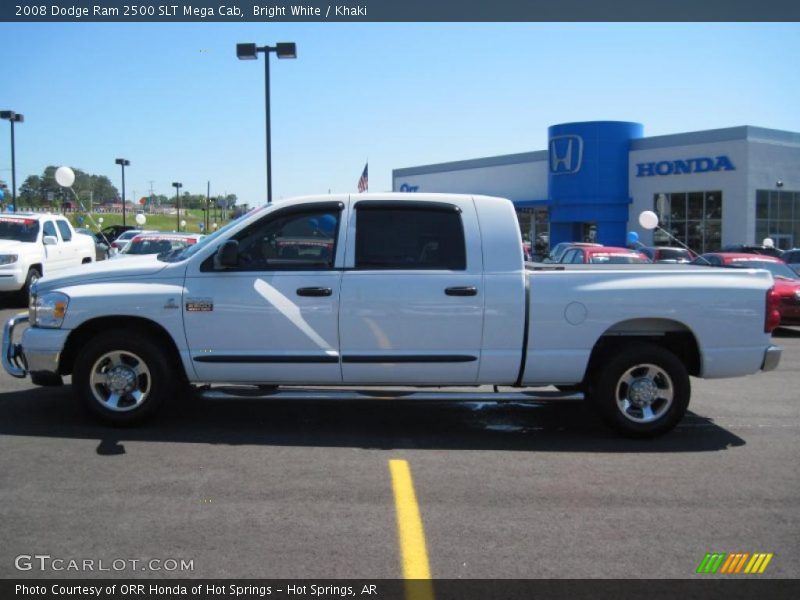 Bright White / Khaki 2008 Dodge Ram 2500 SLT Mega Cab