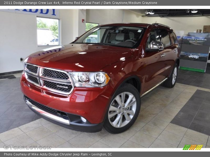 Inferno Red Crystal Pearl / Dark Graystone/Medium Graystone 2011 Dodge Durango Crew Lux 4x4