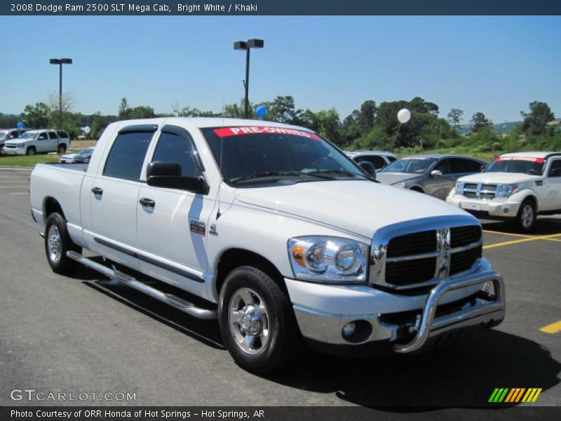 Bright White / Khaki 2008 Dodge Ram 2500 SLT Mega Cab