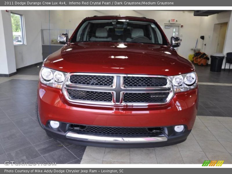 Inferno Red Crystal Pearl / Dark Graystone/Medium Graystone 2011 Dodge Durango Crew Lux 4x4