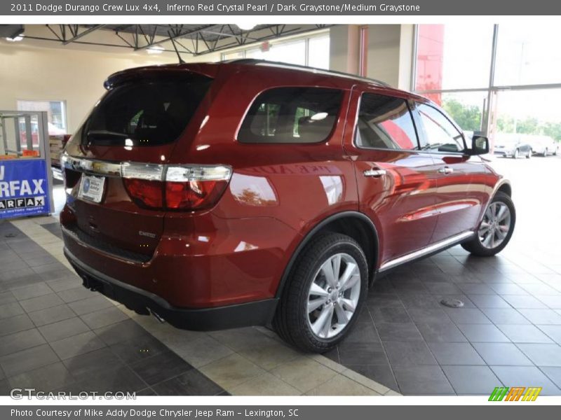 Inferno Red Crystal Pearl / Dark Graystone/Medium Graystone 2011 Dodge Durango Crew Lux 4x4