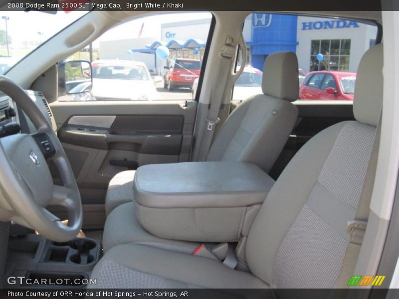 Bright White / Khaki 2008 Dodge Ram 2500 SLT Mega Cab