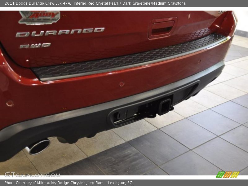 Inferno Red Crystal Pearl / Dark Graystone/Medium Graystone 2011 Dodge Durango Crew Lux 4x4