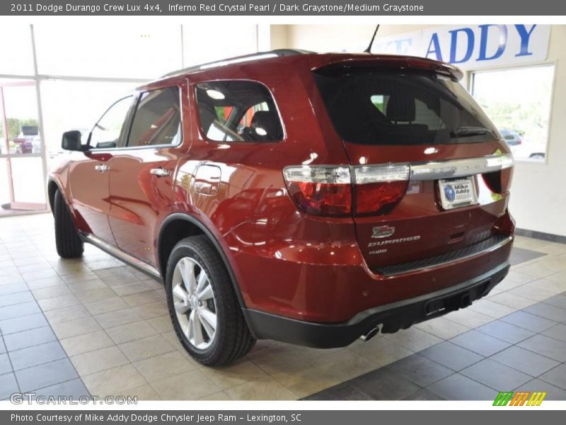 Inferno Red Crystal Pearl / Dark Graystone/Medium Graystone 2011 Dodge Durango Crew Lux 4x4