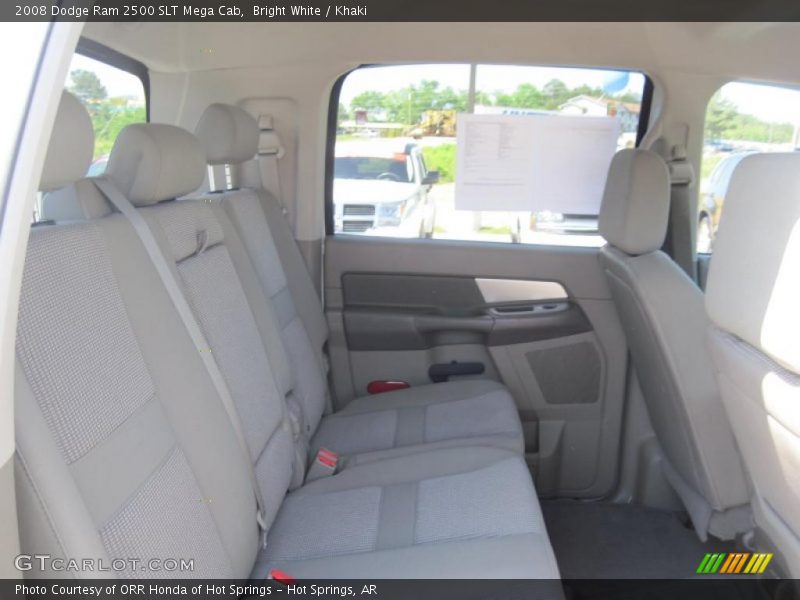 Bright White / Khaki 2008 Dodge Ram 2500 SLT Mega Cab