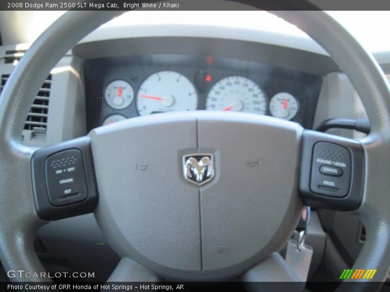 Bright White / Khaki 2008 Dodge Ram 2500 SLT Mega Cab