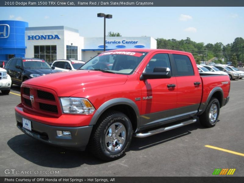 Flame Red / Dark Slate/Medium Graystone 2010 Dodge Ram 1500 TRX Crew Cab