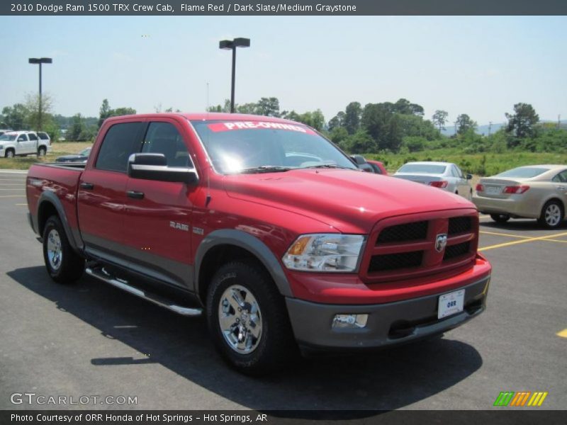 Flame Red / Dark Slate/Medium Graystone 2010 Dodge Ram 1500 TRX Crew Cab