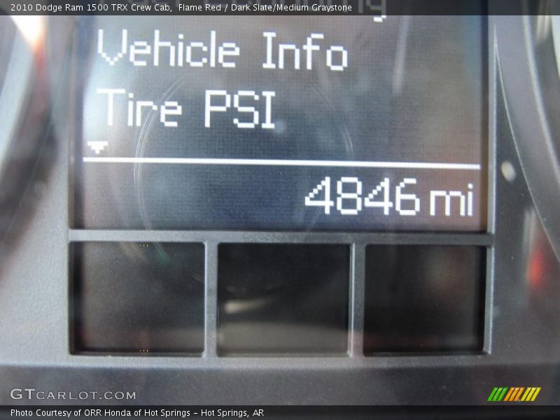 Flame Red / Dark Slate/Medium Graystone 2010 Dodge Ram 1500 TRX Crew Cab