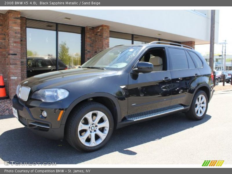 Black Sapphire Metallic / Sand Beige 2008 BMW X5 4.8i