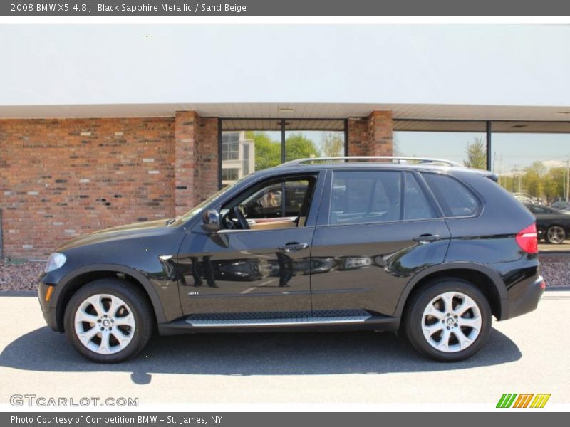 Black Sapphire Metallic / Sand Beige 2008 BMW X5 4.8i