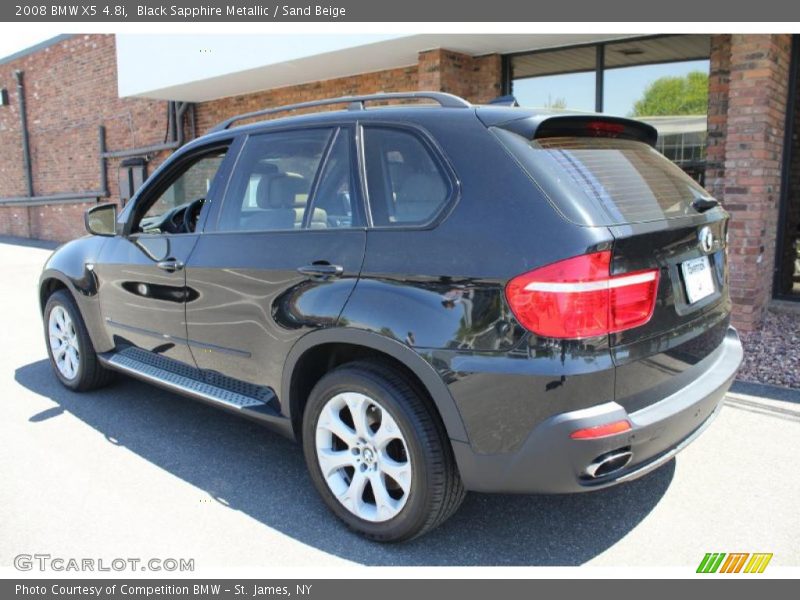 Black Sapphire Metallic / Sand Beige 2008 BMW X5 4.8i