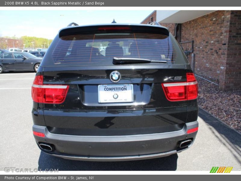 Black Sapphire Metallic / Sand Beige 2008 BMW X5 4.8i