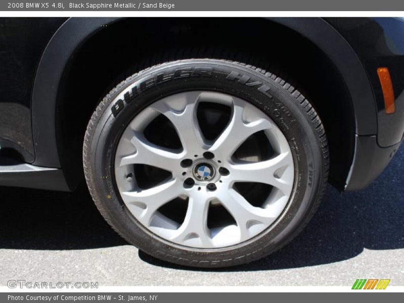 Black Sapphire Metallic / Sand Beige 2008 BMW X5 4.8i