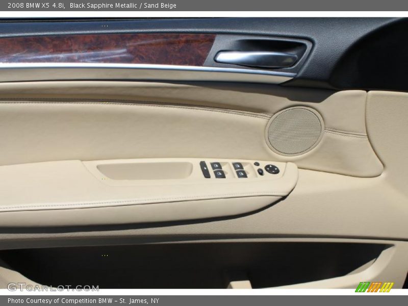 Black Sapphire Metallic / Sand Beige 2008 BMW X5 4.8i