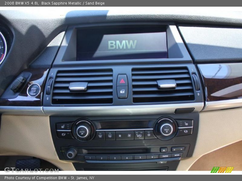 Black Sapphire Metallic / Sand Beige 2008 BMW X5 4.8i