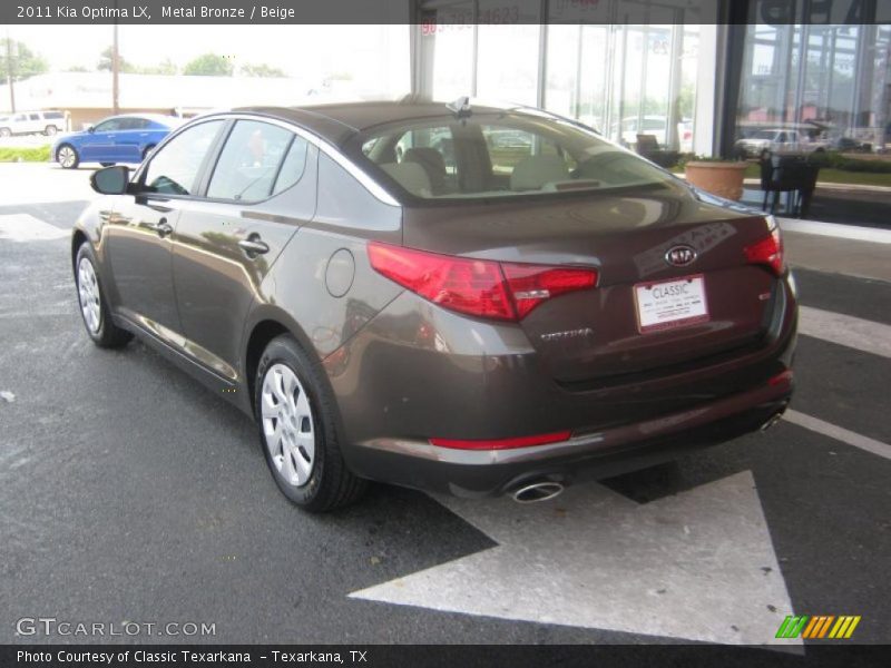Metal Bronze / Beige 2011 Kia Optima LX