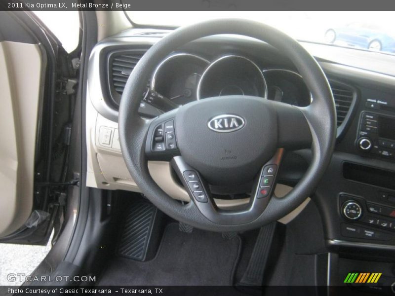 Metal Bronze / Beige 2011 Kia Optima LX