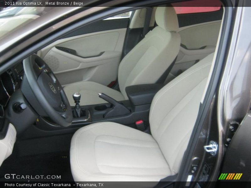 Metal Bronze / Beige 2011 Kia Optima LX