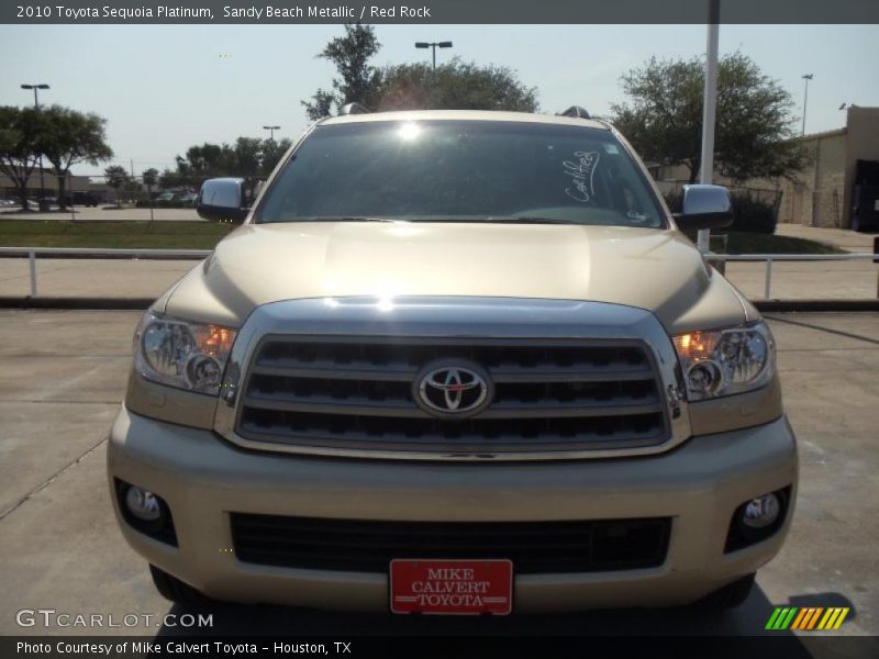 Sandy Beach Metallic / Red Rock 2010 Toyota Sequoia Platinum