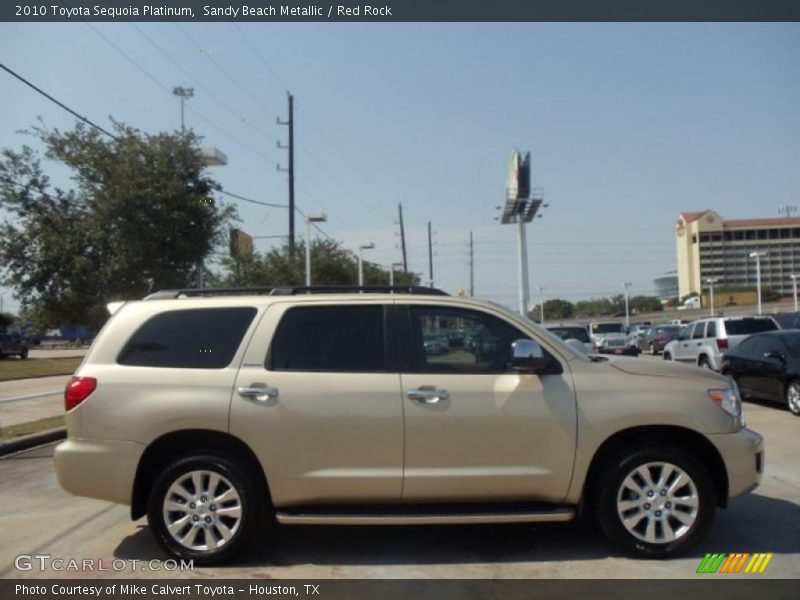 Sandy Beach Metallic / Red Rock 2010 Toyota Sequoia Platinum