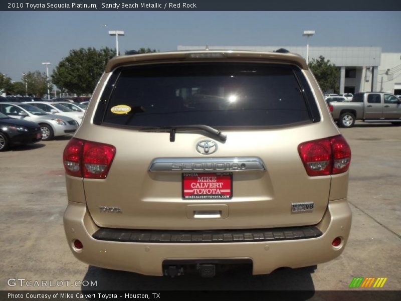 Sandy Beach Metallic / Red Rock 2010 Toyota Sequoia Platinum