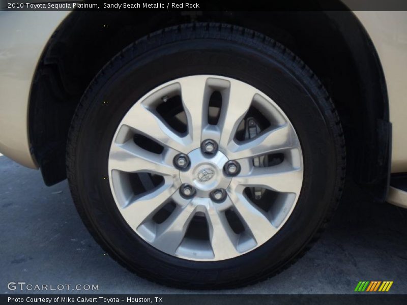 Sandy Beach Metallic / Red Rock 2010 Toyota Sequoia Platinum