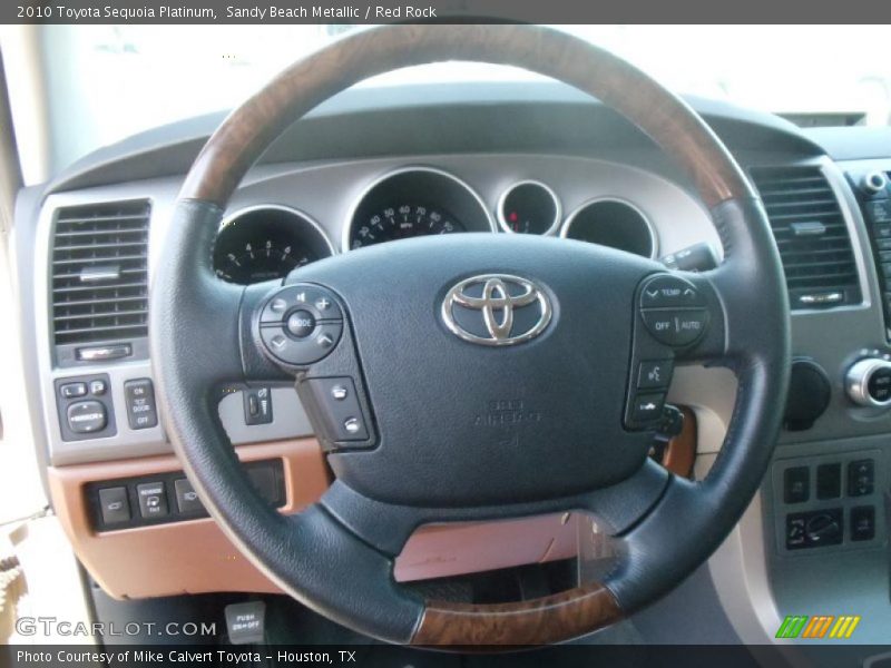 Sandy Beach Metallic / Red Rock 2010 Toyota Sequoia Platinum