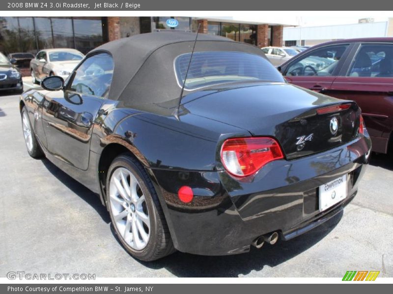 Jet Black / Beige 2008 BMW Z4 3.0i Roadster