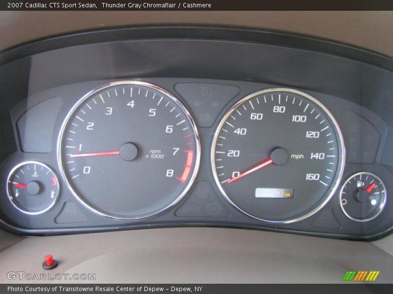 Thunder Gray Chromaflair / Cashmere 2007 Cadillac CTS Sport Sedan