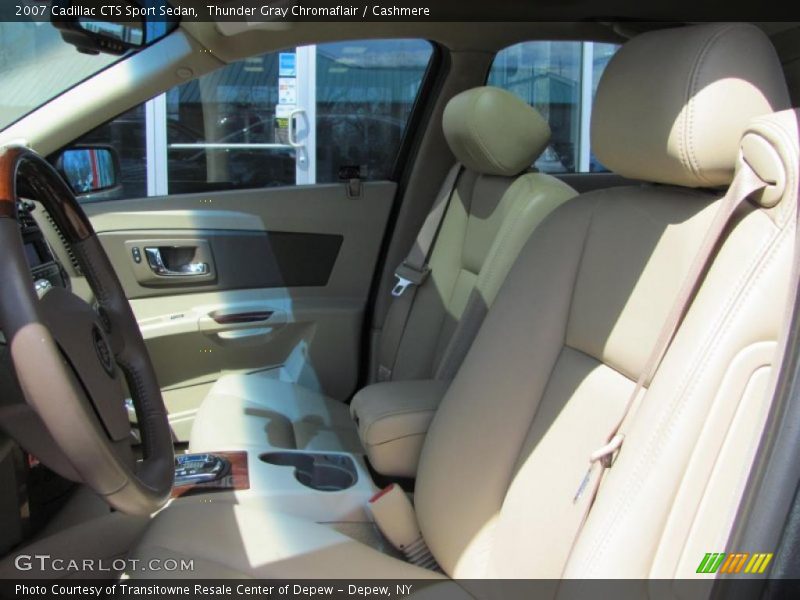 Thunder Gray Chromaflair / Cashmere 2007 Cadillac CTS Sport Sedan